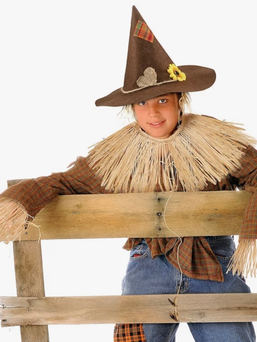 NWOT Kids Scarecrow Costume Accessory Set w/ Hat - Picture 1 of 10